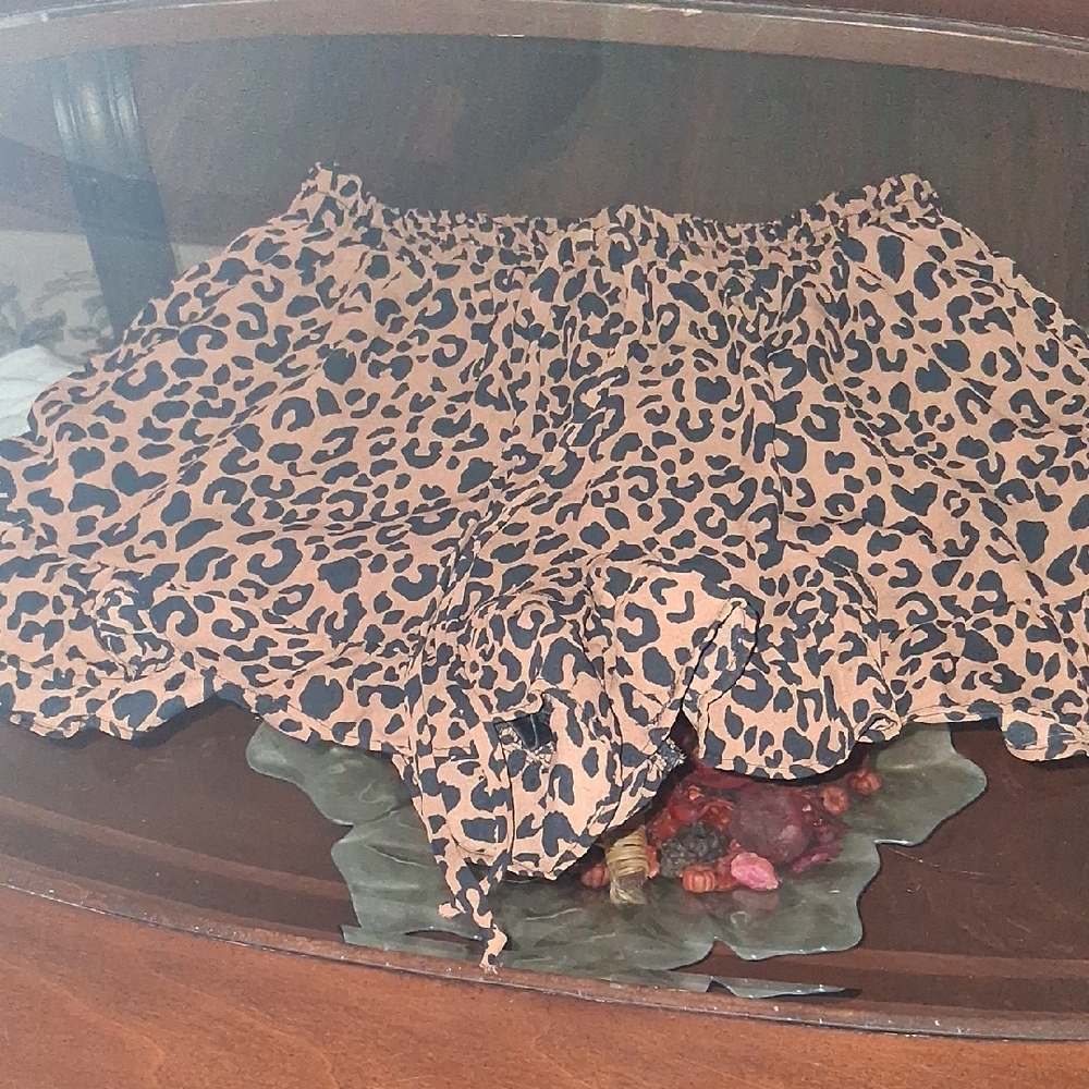 Sienna Sky High Waist Leopard Print Shorts
